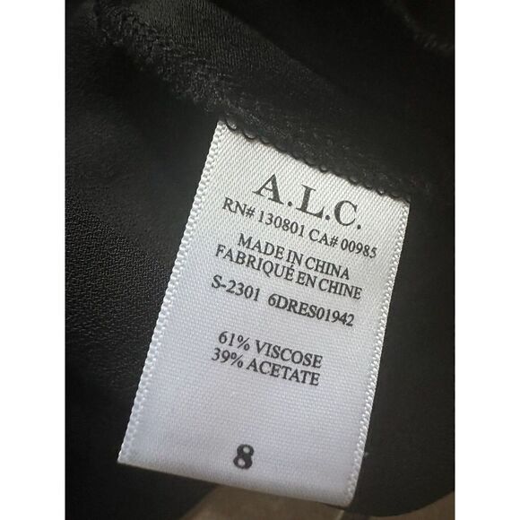 - NWT A.L.C. Annex Black Classy Midi Slip Dress Size 8 $395 - Picture 5 of 9
